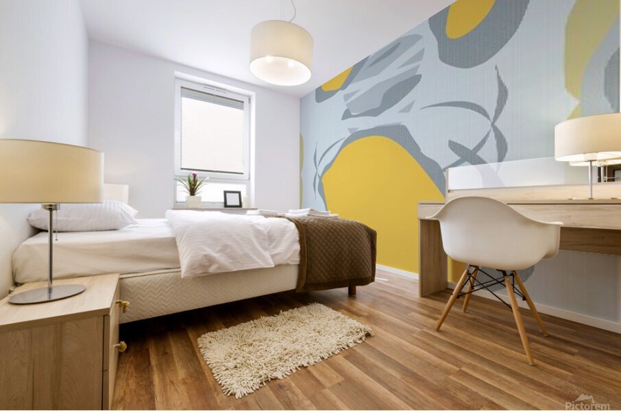 Honeyish 5 comp Mural print