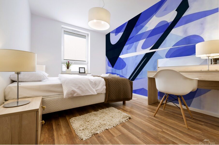 Blue Moon Mural print