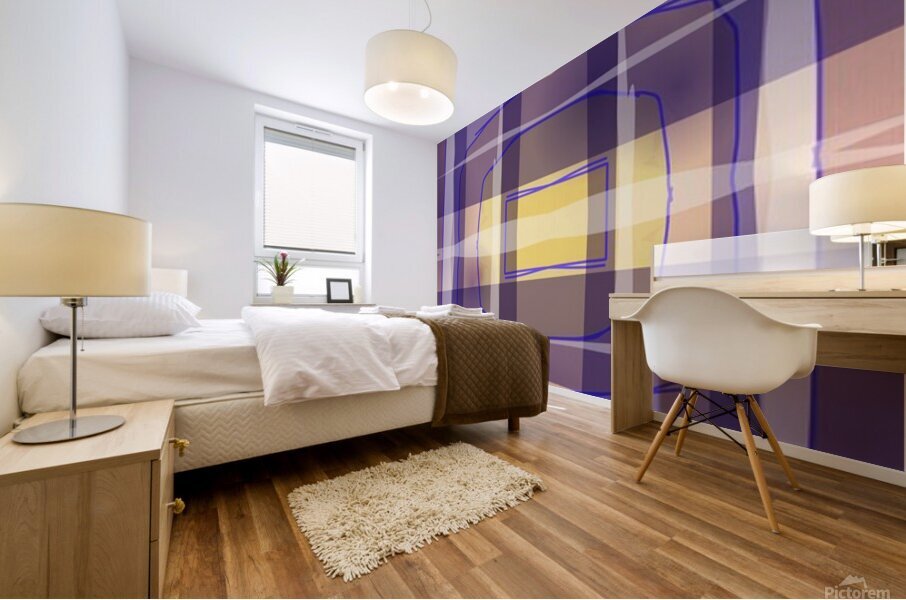 Tracy plaid Mural print