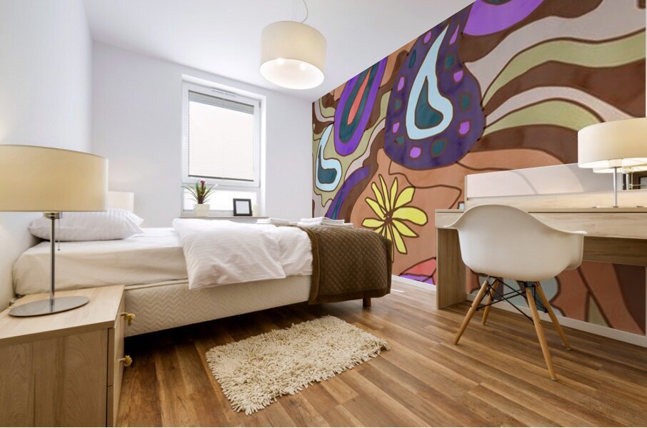 PsychePaisley Mural print