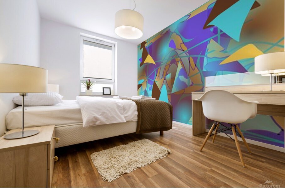 Fun Paisley comp 3 TL Mural print