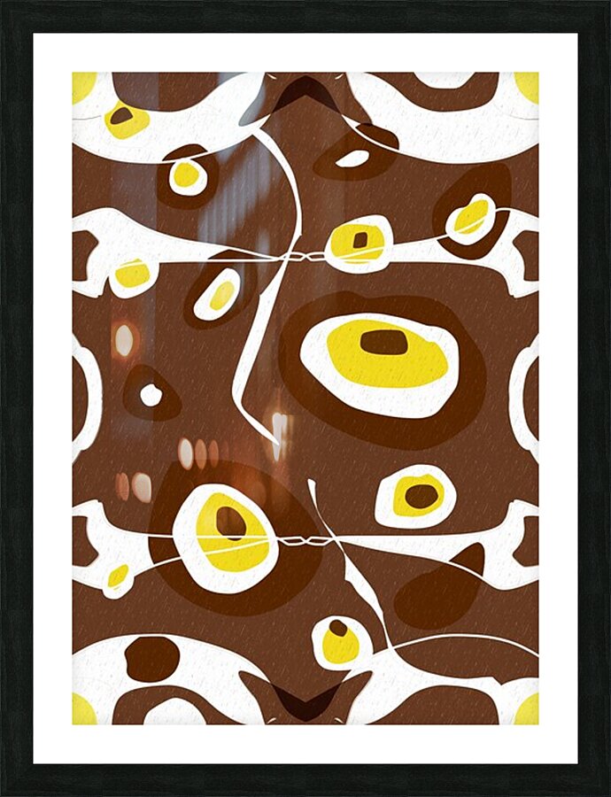 Brown Cow comp Picture Frame print