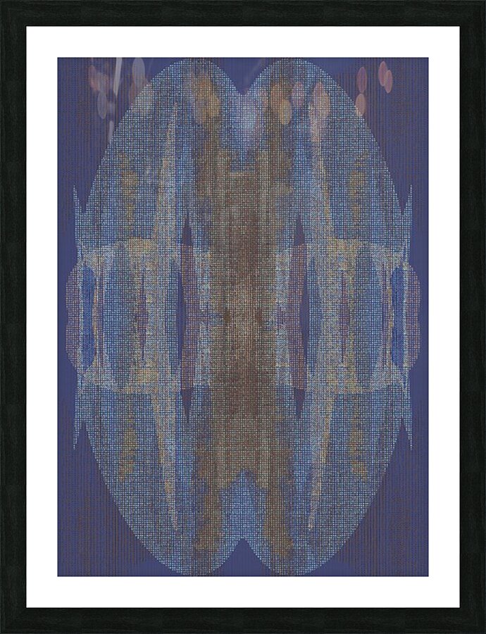MochaMadnessBlue Picture Frame print
