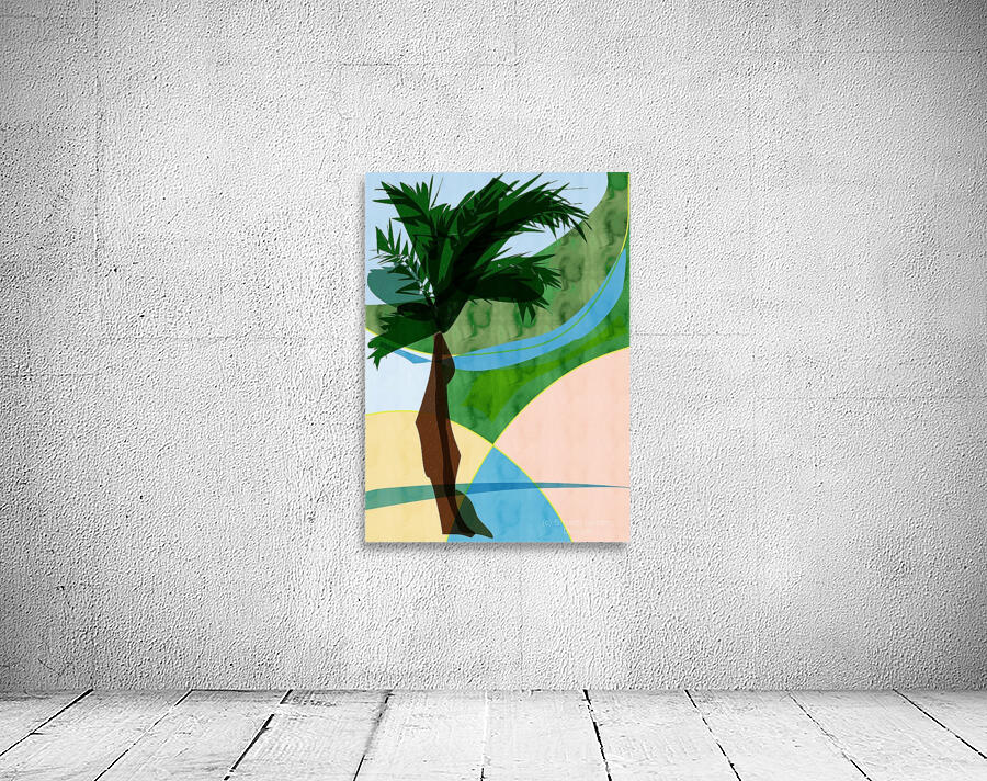 Windswept palm Wall Preview