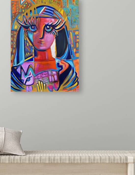 Cat and Lady Gaza by Dama Mora