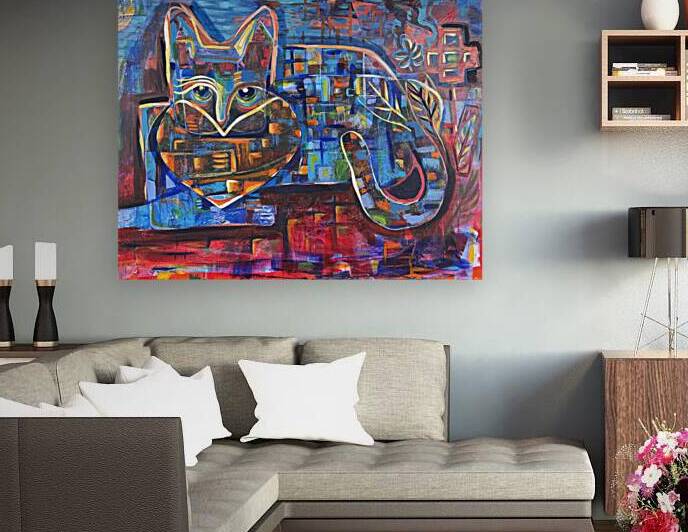 Blue Cat by Dama Mora