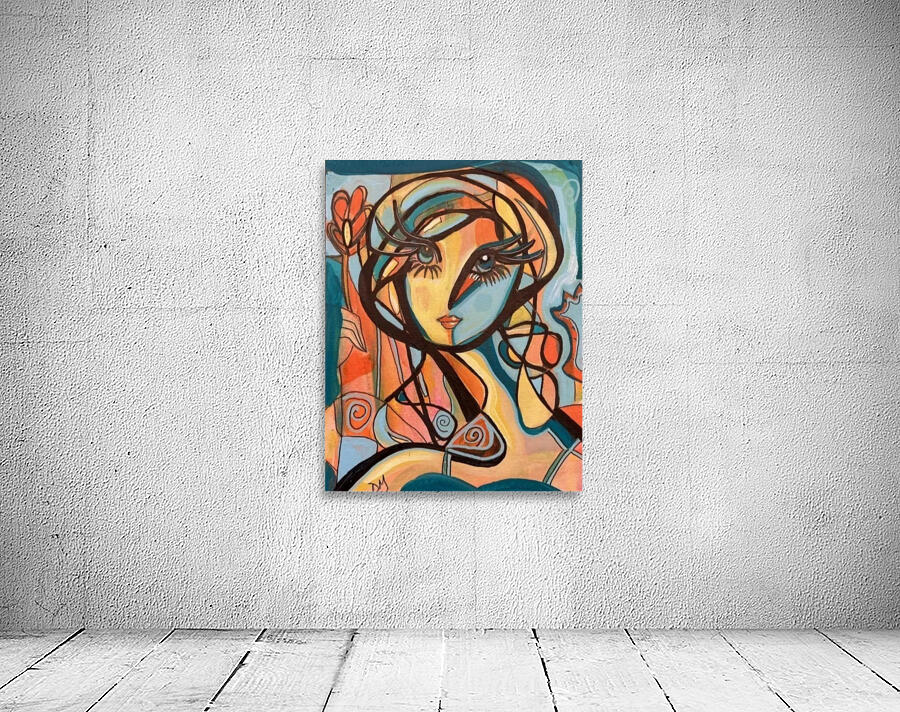 Lady With Flower Wall Preview