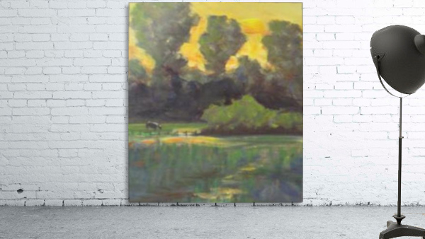 Pasture at dusk Wall Preview