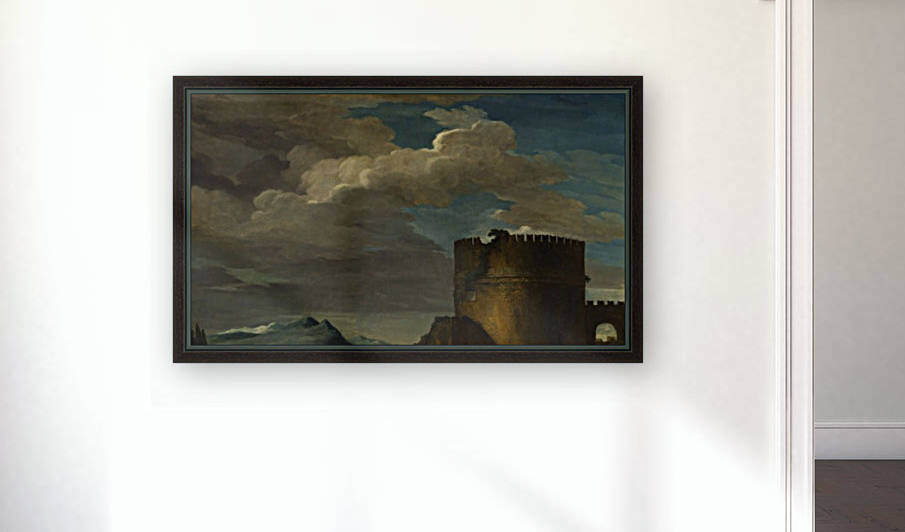 Paysage italien au tombeau by Theodore Gericault