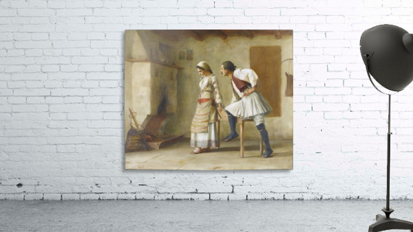 Flirting in the kitchen Wall Preview