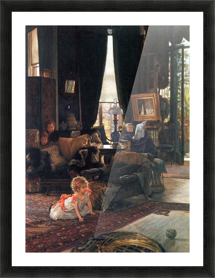 Hide and seek Picture Frame print