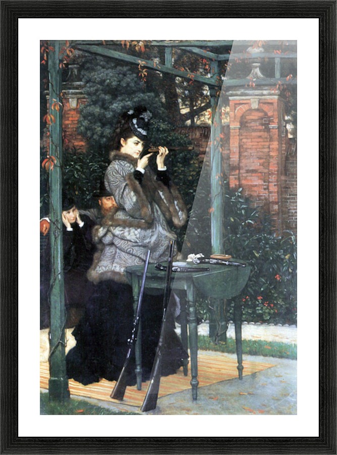 The shooting range Picture Frame print