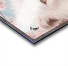 Majestic White Lion in Cherry Blossom Dream 1 Acrylic print