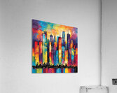 Psychedelic Cityscape Acrylic Print