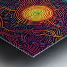Graphic Design Psychedelic Metal print