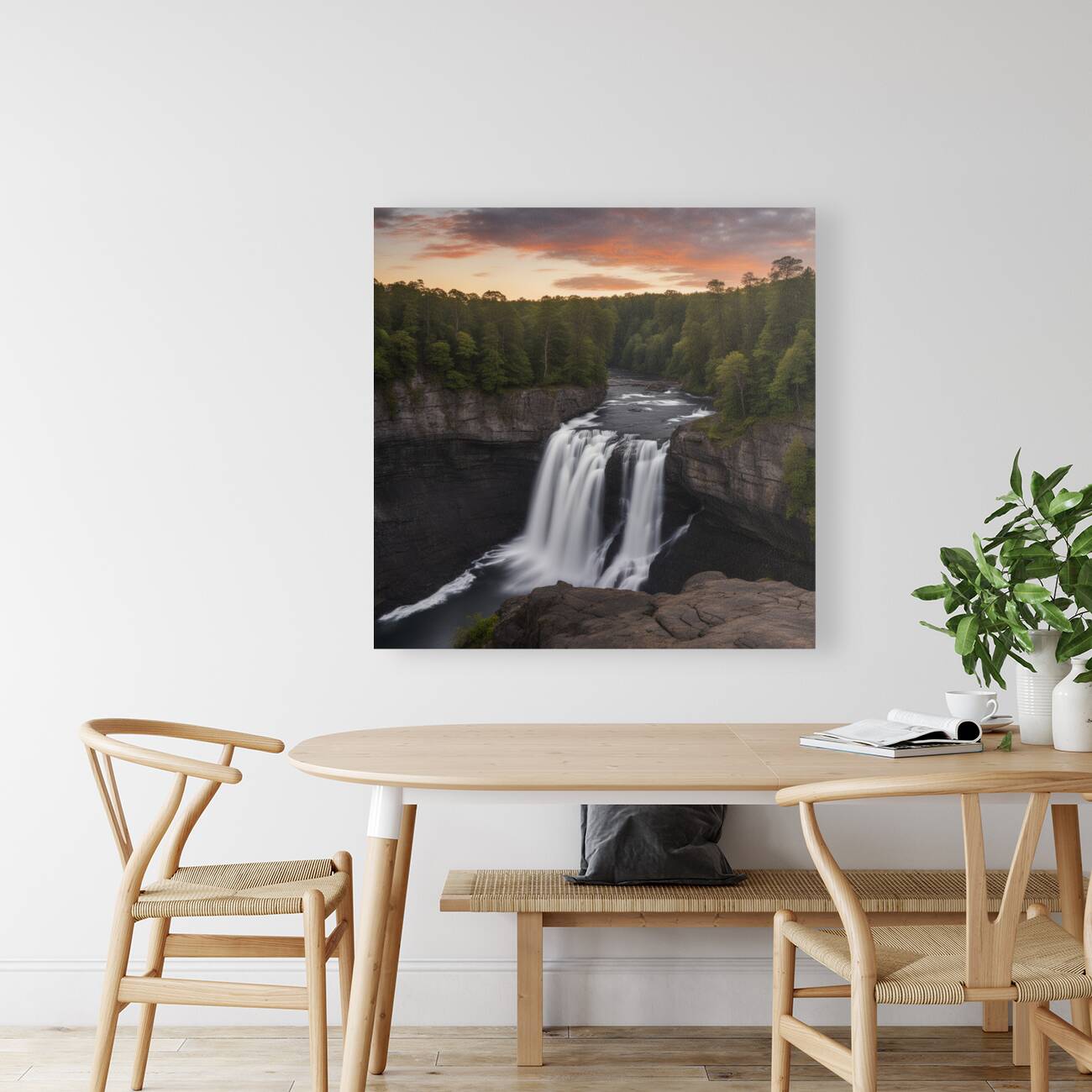 Dusk Sky Forest Falls Reproduction