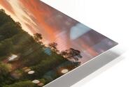 Dusk Sky Forest Falls HD Metal print