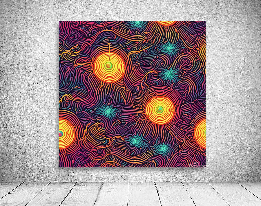 Graphic Design Psychedelic Wall Preview