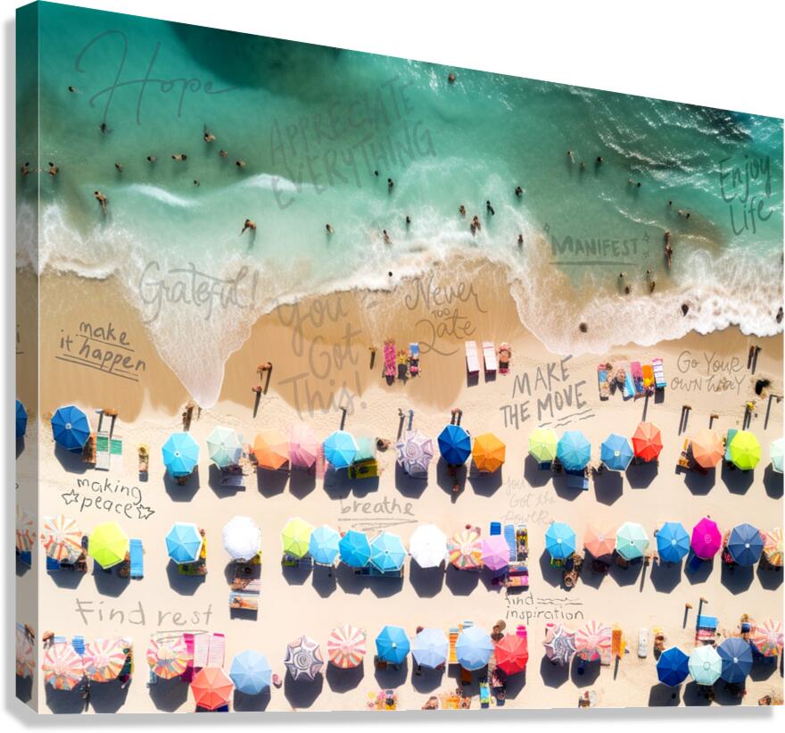 Message In The Sand Canvas Print
