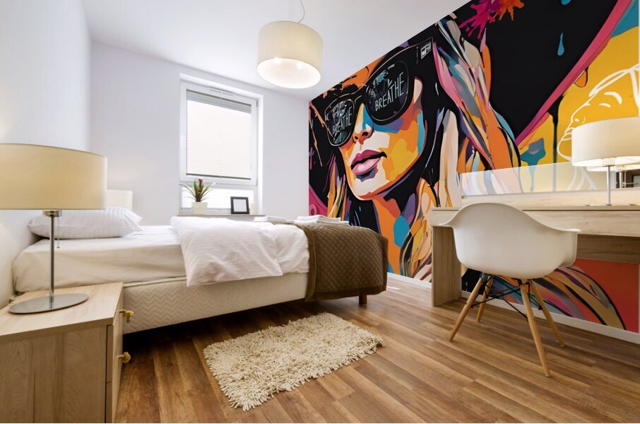 Just Breathe Mural print