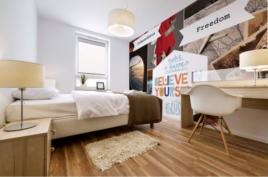 Believe Vision Board Mural print
