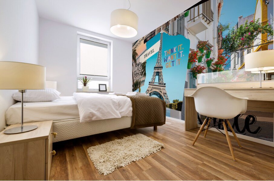 Set Intentions Vision Board Mural print