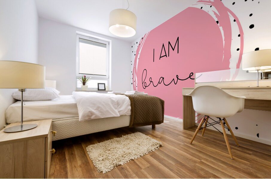 I Am Brave Mural print