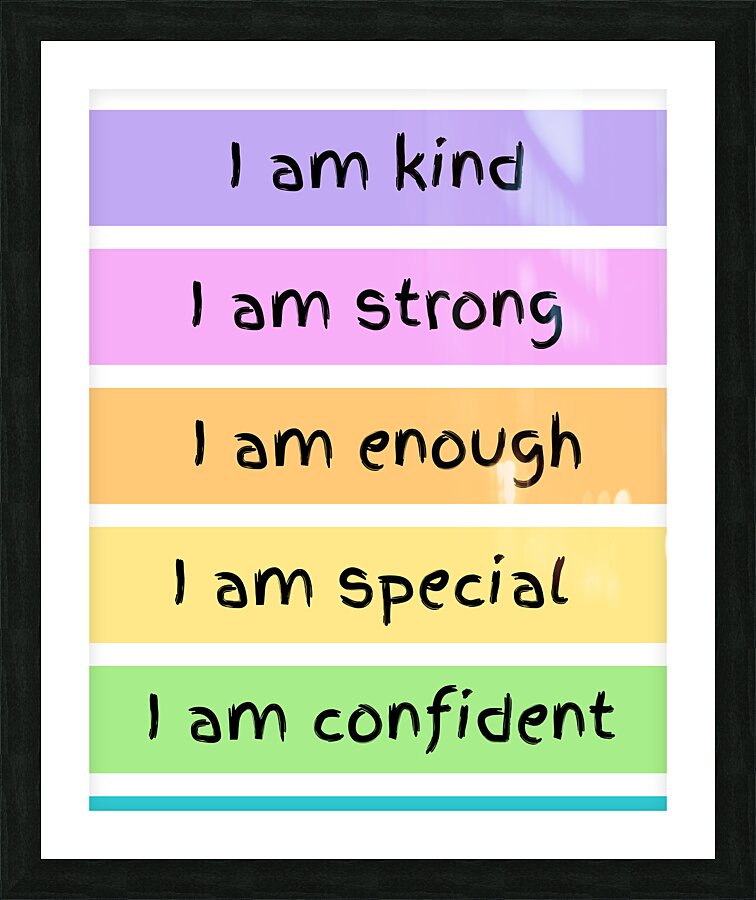 I am Picture Frame print