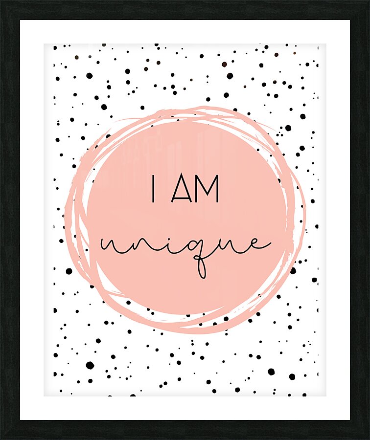 I Am Unique Picture Frame print