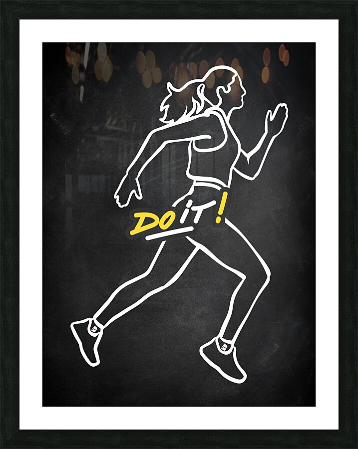 do it run Picture Frame print