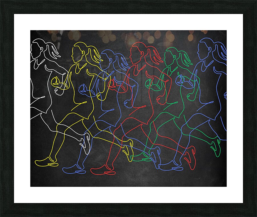 RUNNERS Picture Frame print