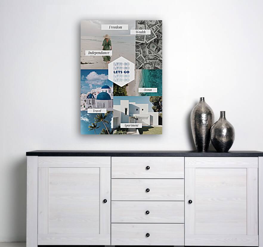 Lets Go Vision Board Reproduction