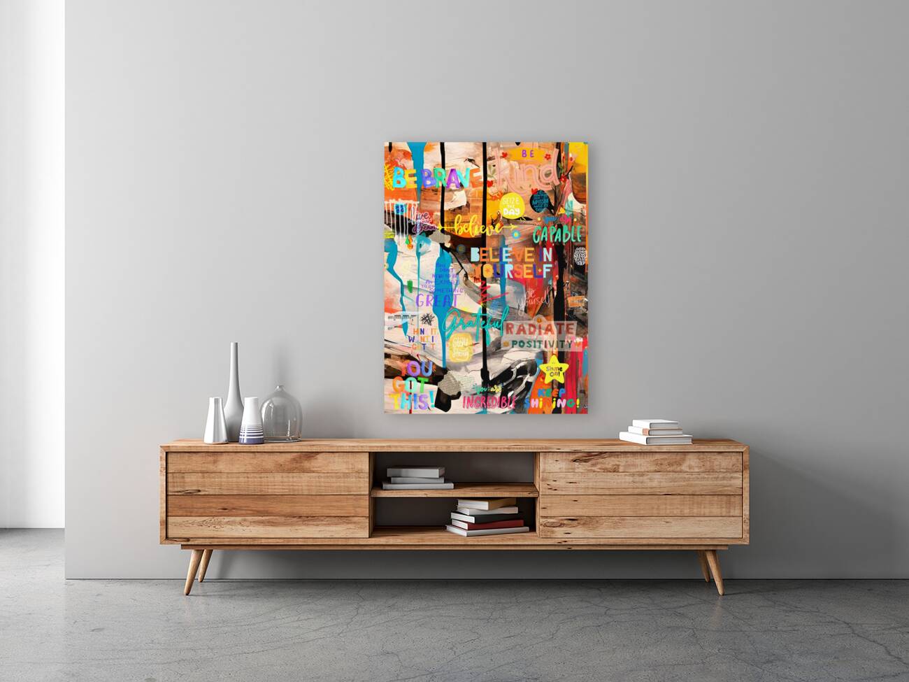 Powerful Affirmations Collage Reproduction