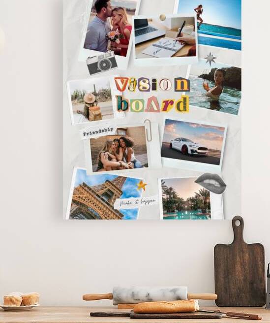 Vision Board Newspaper Cuttings by Gigi