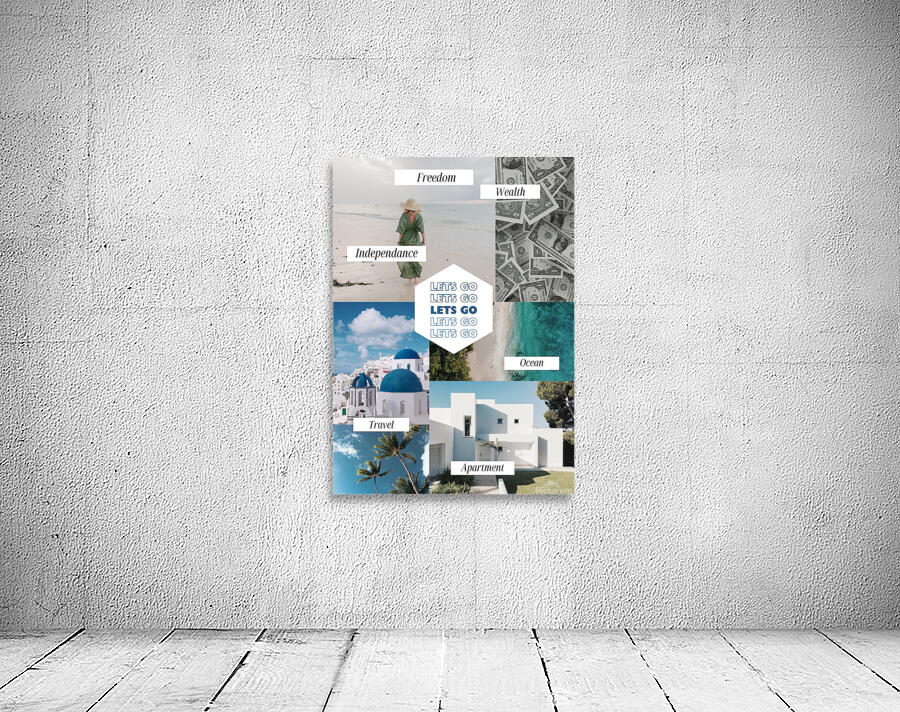 Lets Go Vision Board Wall Preview