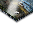 Rock formations and driftwood line the shore of Watmough Bay on  Lopez Island Washington USA Acrylic print