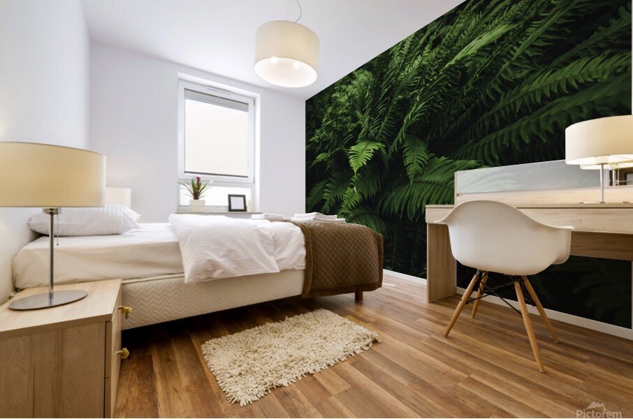 Forest Fern Mural print