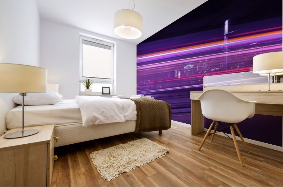 Electric Pink Mural print