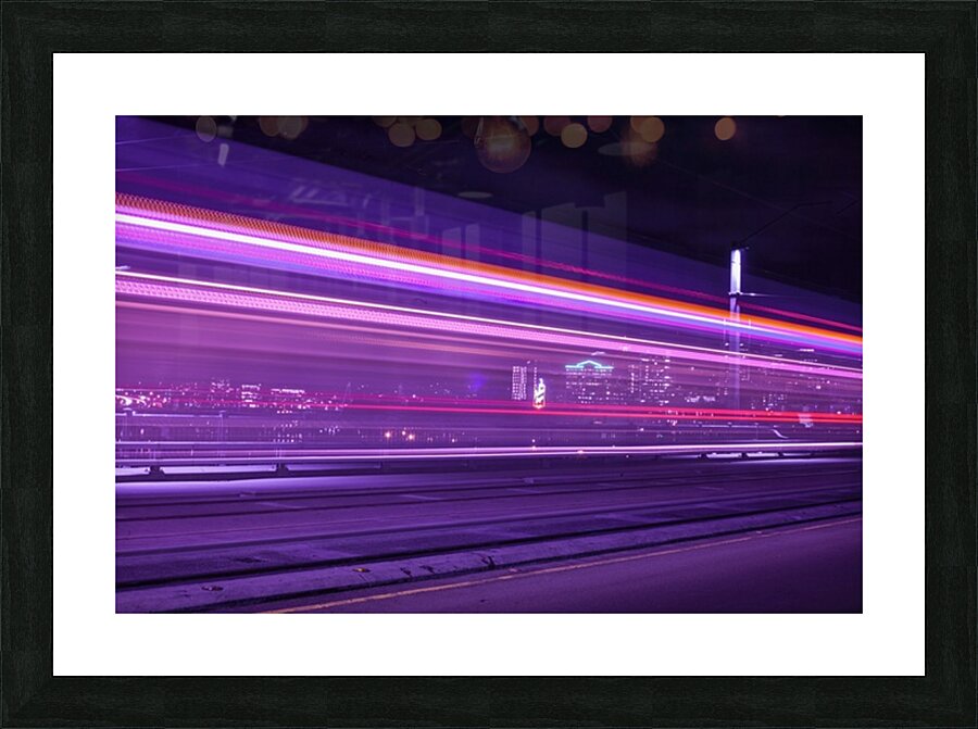Electric Pink Picture Frame print