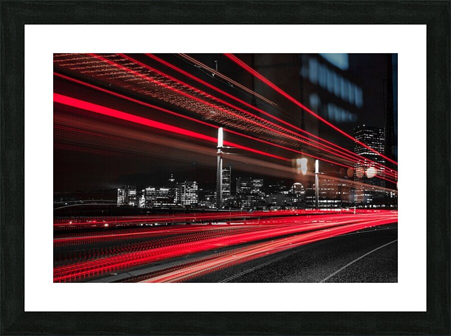 Monochrome Fury Picture Frame print