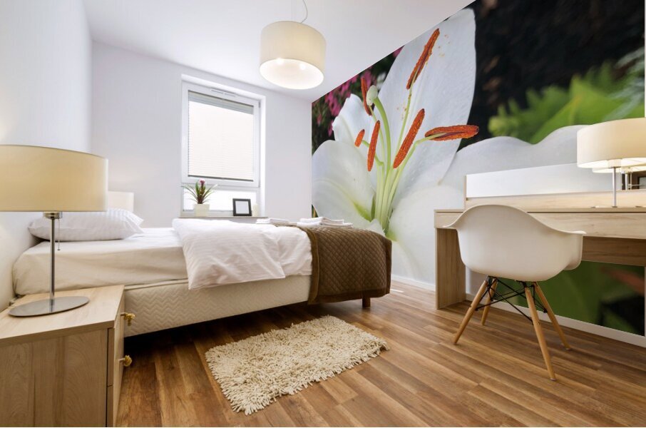 White Lily  Mural print