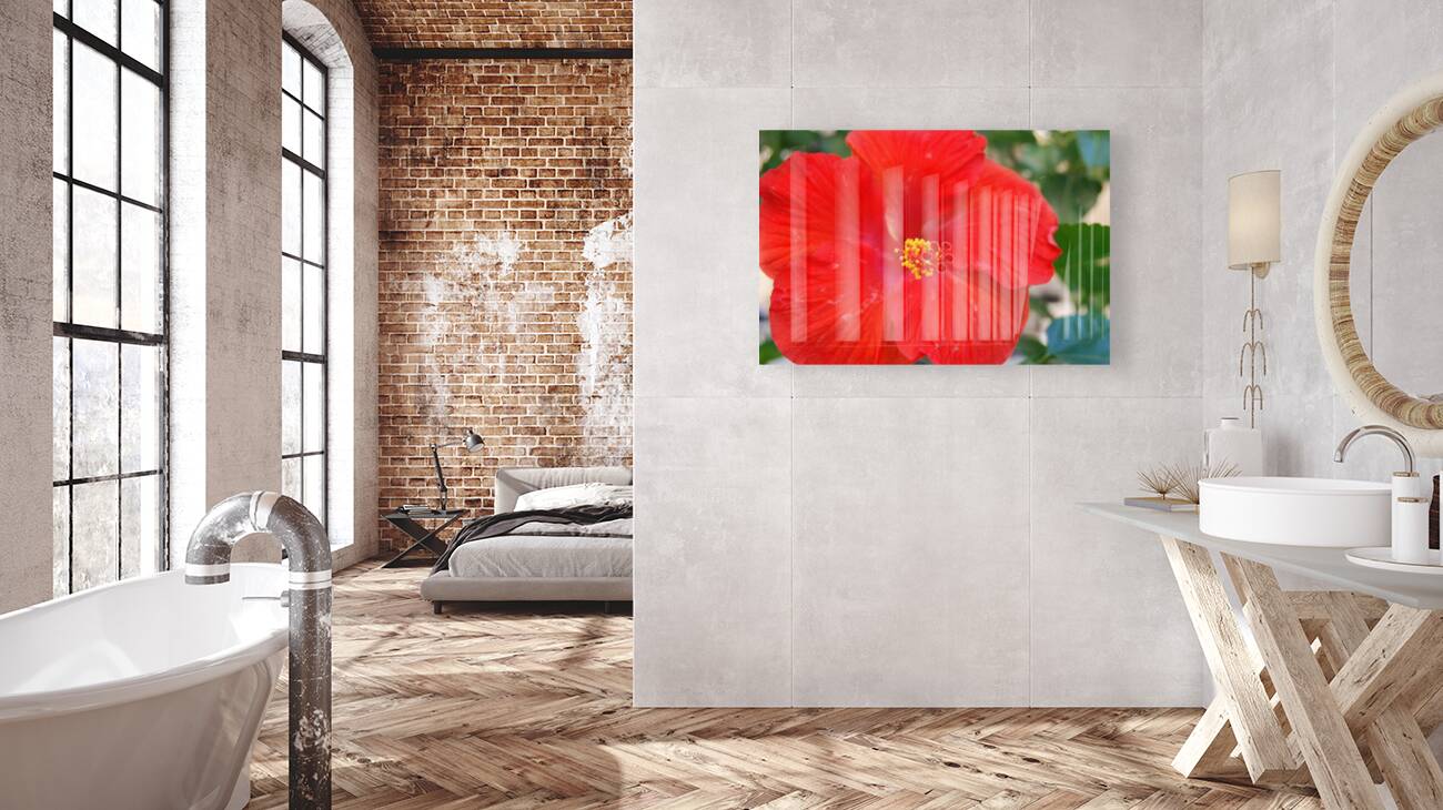  Red Hibiscus I Reproduction