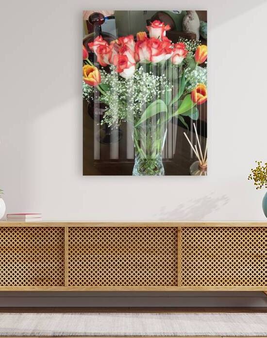 The Arrangement Roses and Tulips  by WRR