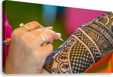 Henna tattoo Canvas Print