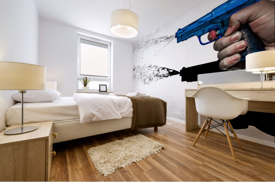 Water Pistol Mural print