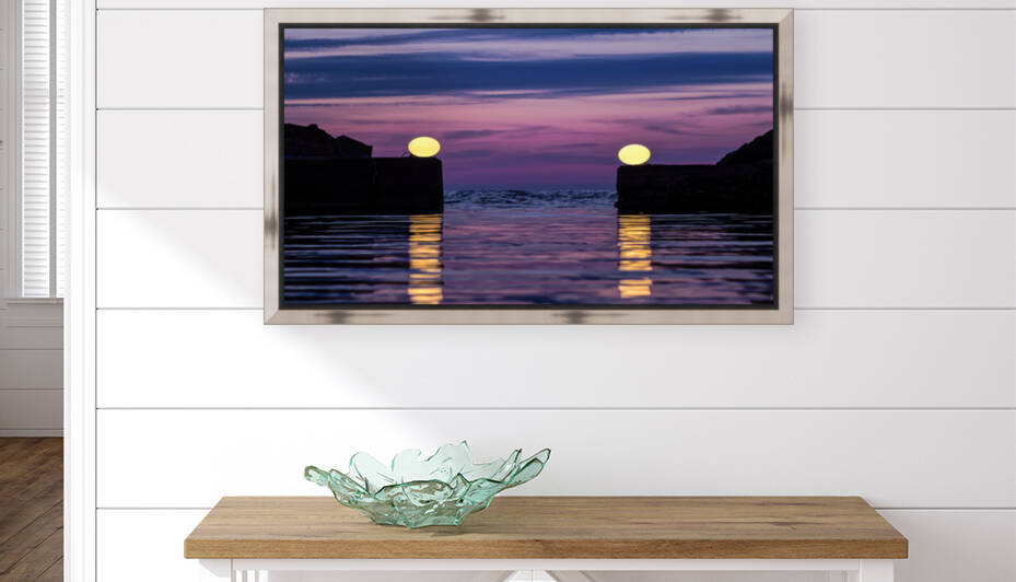 Harbor Scene with Artistic Lighting by Asmus Koefoed