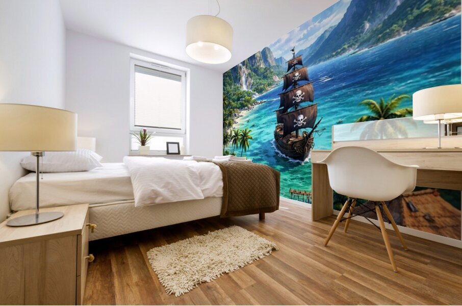 Pirate Paradise Mural print