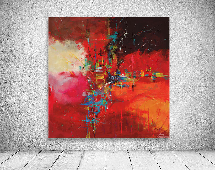 Red Cascade Wall Preview