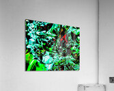 Metallique vert Acrylic Print