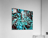 Metallique bleu Acrylic Print